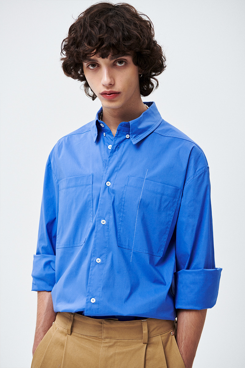 (2nd-reorder) Cornflower Shirts-Blue