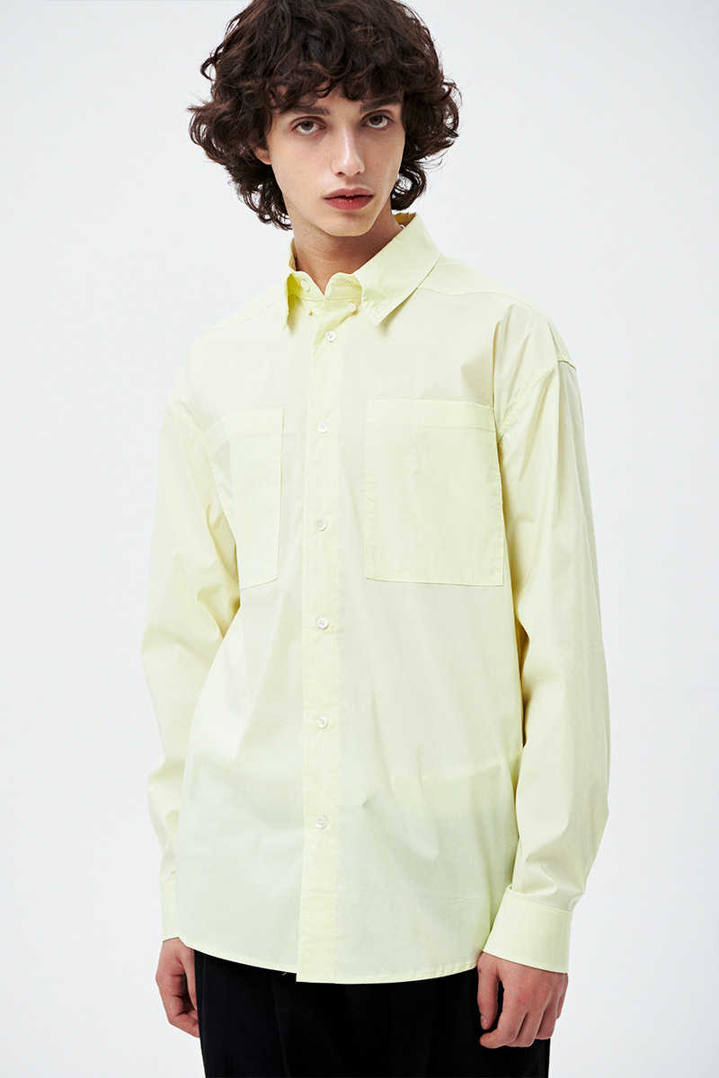 (2nd-reorder) Cornflower Shirts-Lemon